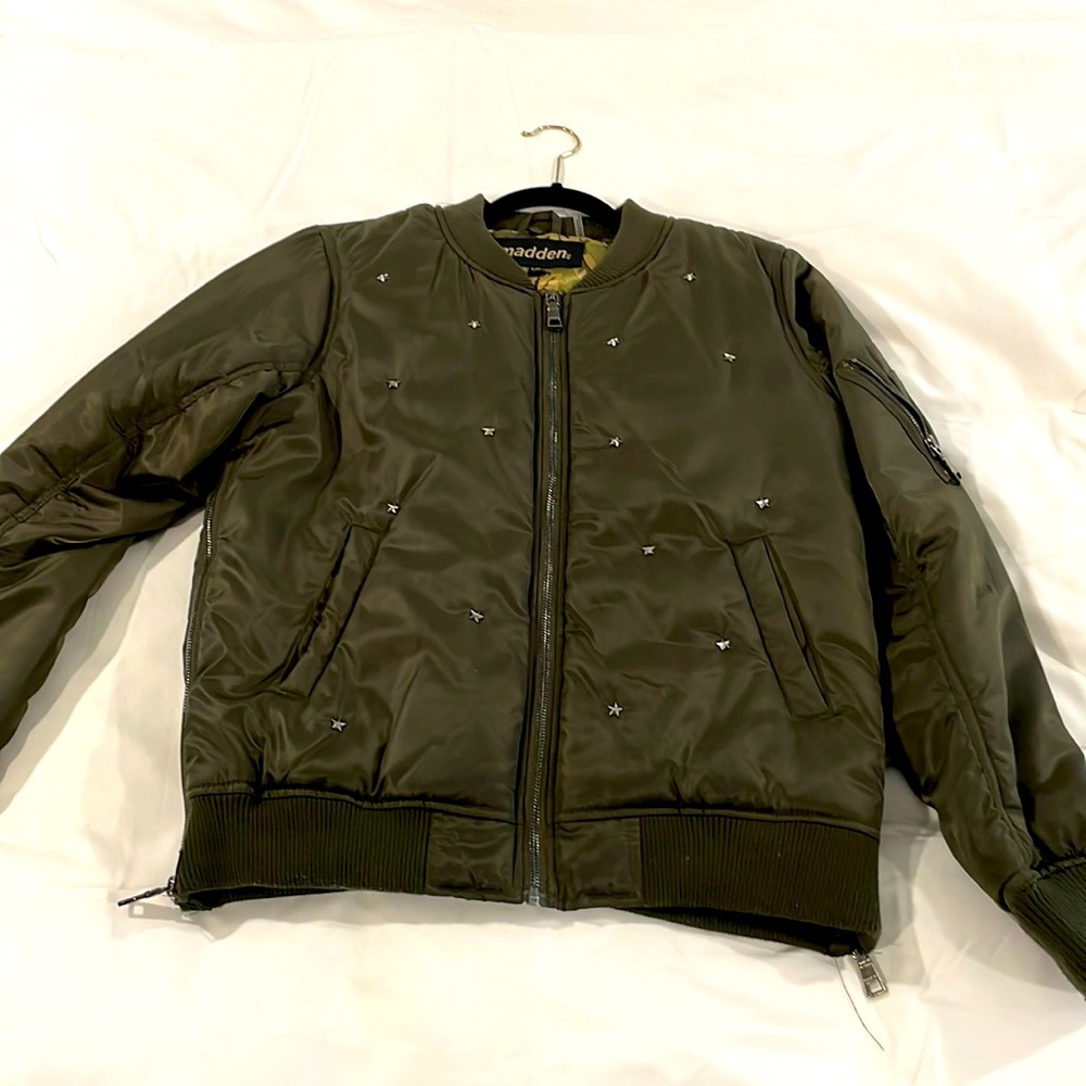 Gently used. Army green